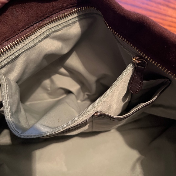 Cole Haan Leather & Suede Satchel Bag - EUC - Picture 15 of 16